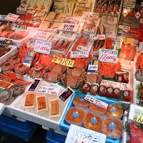 Hokkaido, hakodate, fish market, seafood, Food Tour of Hokkaido Japan, Japan, Journey to the East
