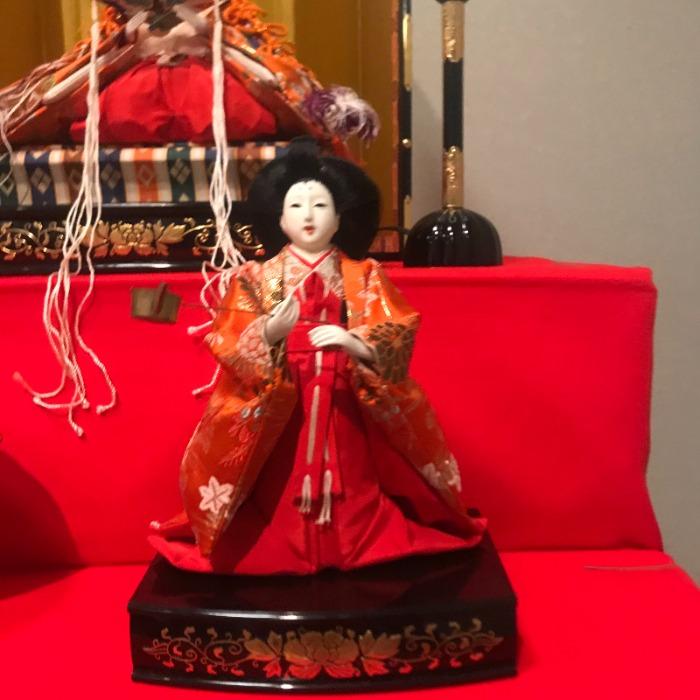 Court lady Hina dolls displya at Hinamatsuri, Japanese girl's festival, tours to japan
