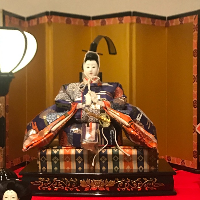Emperor Hina dolls displya at Hinamatsuri, Japanese girl's festival, tours to japan
