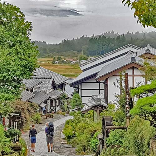 Nakasendo (Magome) popular walking track in Japan